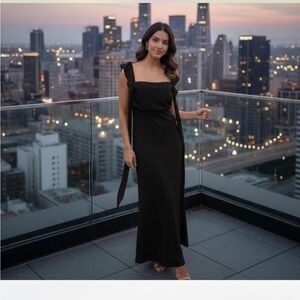 Princess Polly Black Lanai Maxi Dress